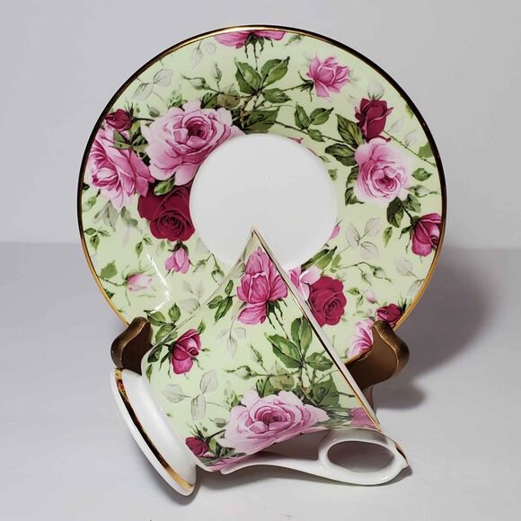 Royale Garden Teacup and Saucer Chintz Collection - Picture 7 of 7